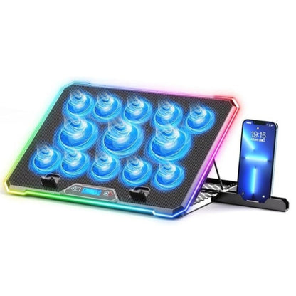 Almohadilla de refrigeración RGB para laptop para juegos, soporte de r...