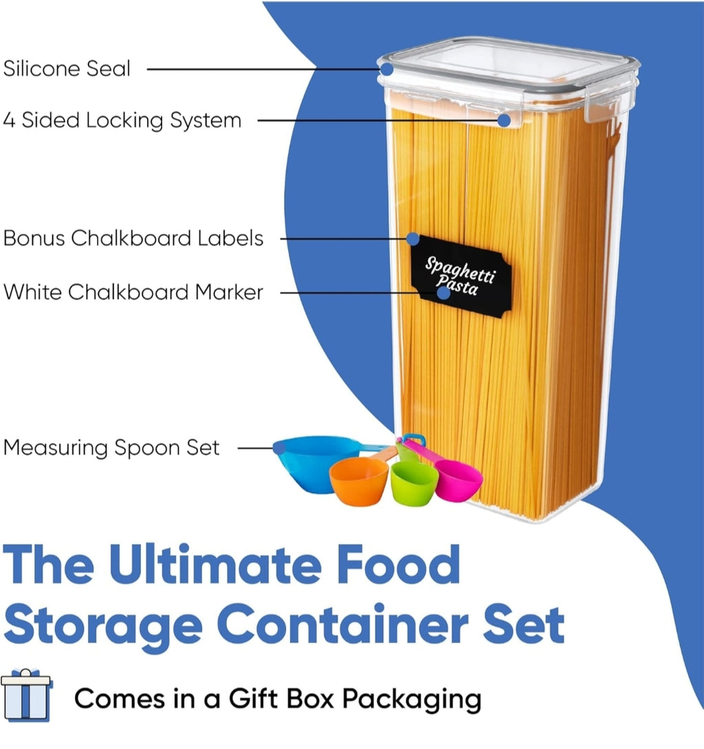 Organizadores / envases y almacenamiento de despensa de cocina, juego de recipie...