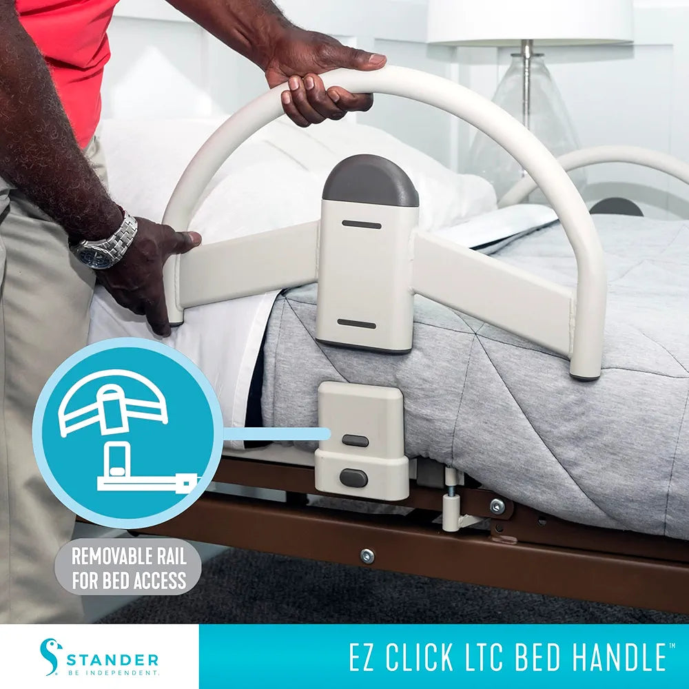 Stander EZ Click - Manija de cama, riel para camas de hospit...