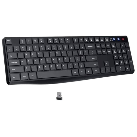 teclado inalámbrico  de computadora de 2.4 GHz, interruptor de encendi...