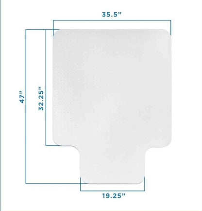 Alfombrilla para silla de oficina con tachuelas rectangulare...