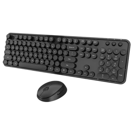 Teclado y mouse inalámbricos combo, tamaño completo de 104 te...